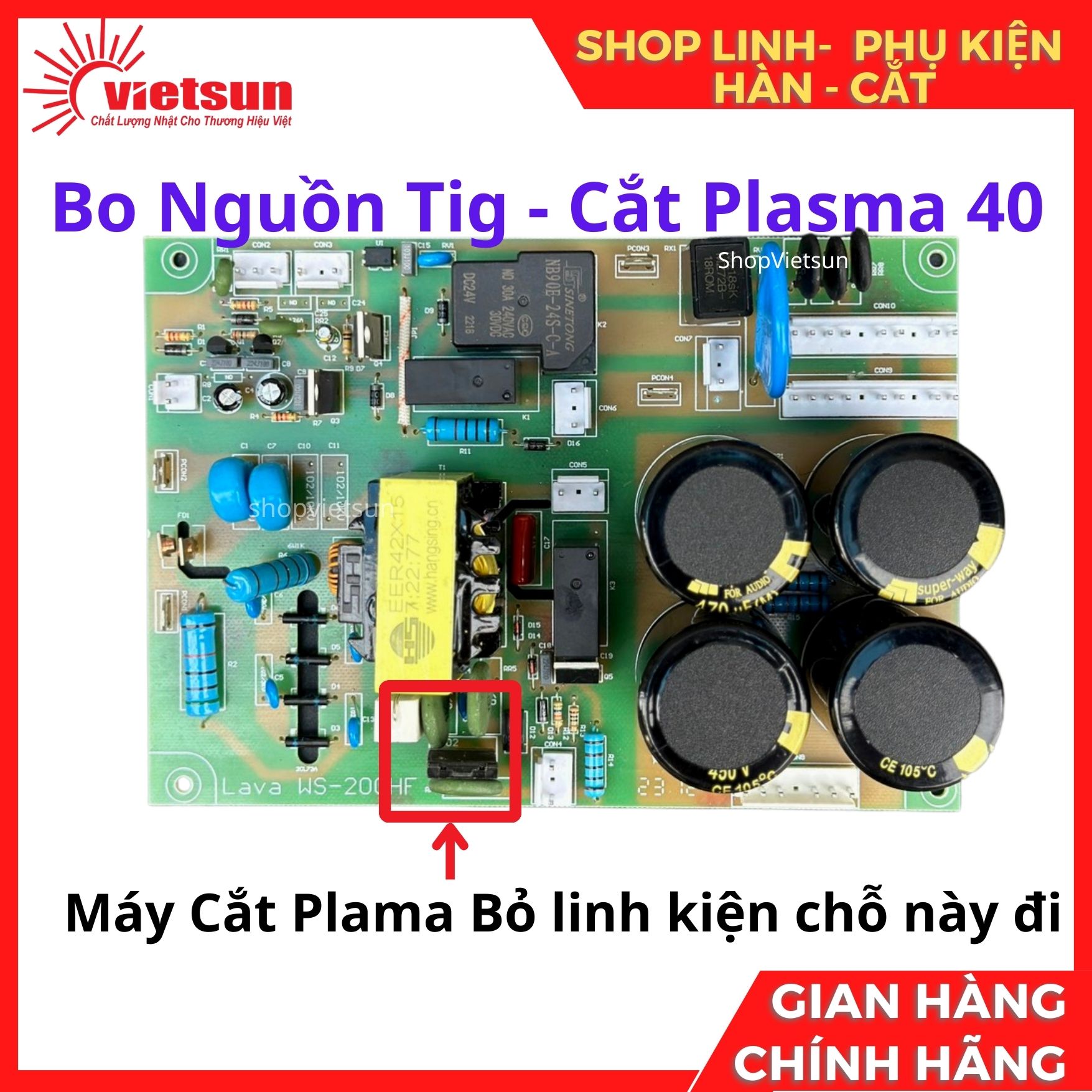 Bo nguồn máy hàn tig que máy cắt Plama