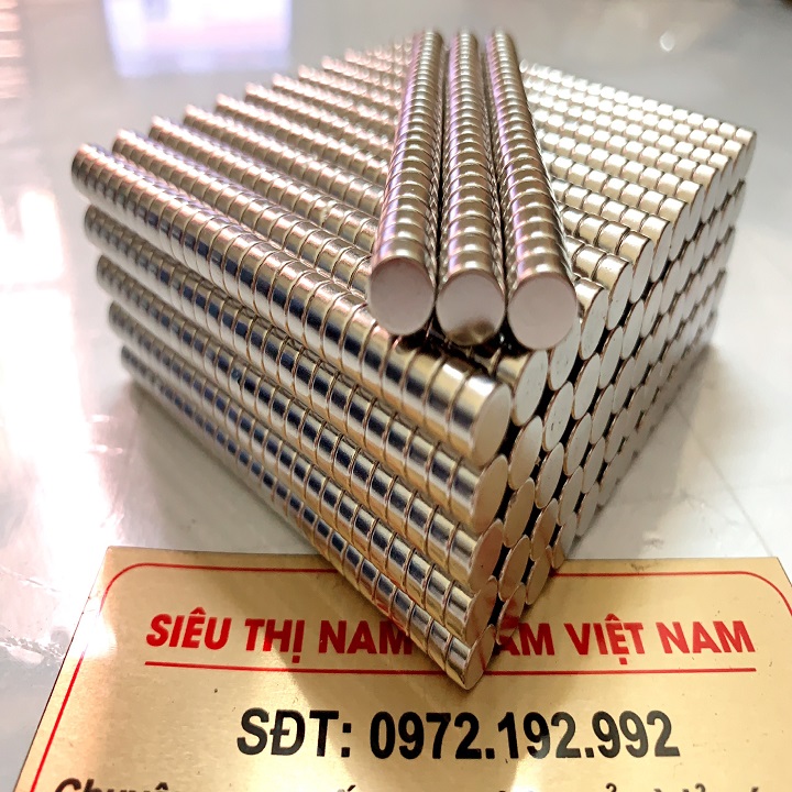 100 viên nam châm 7x3mm