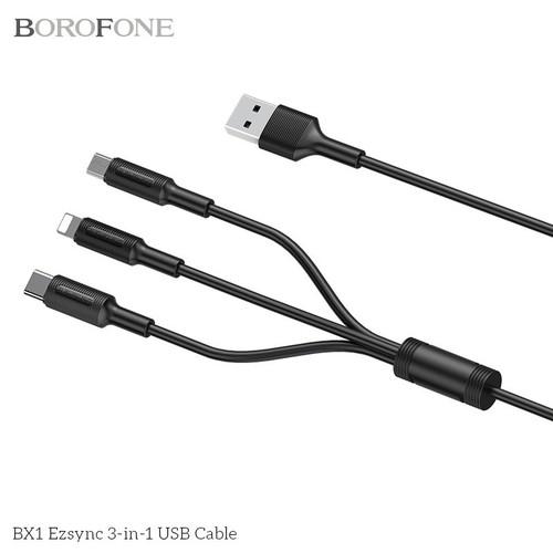 Cáp sạc 3 in 1 B_fone BX16 Loại Cao Cấp
