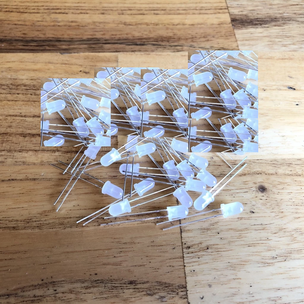 ( 20 cái) Bóng led đục, báo nguồn led 5mm