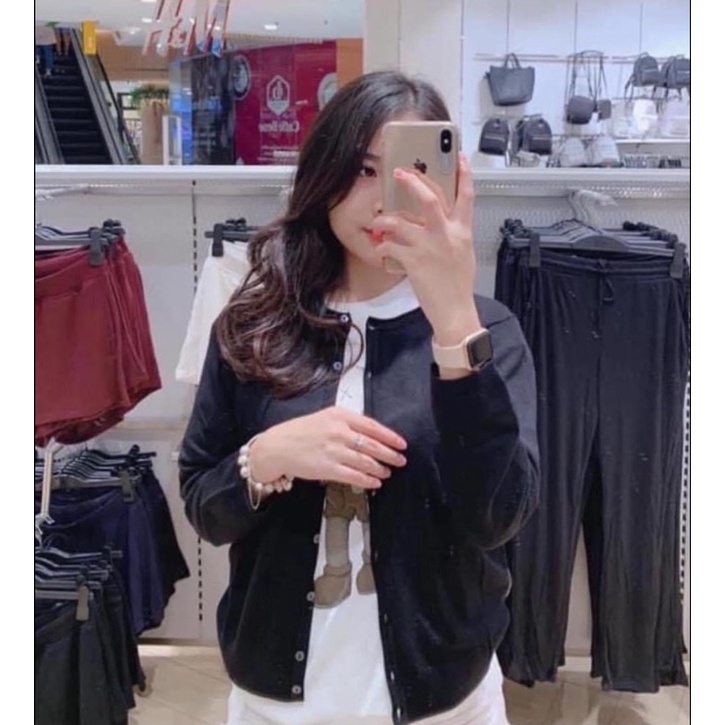 Cardigan Cổ Tròn Hm