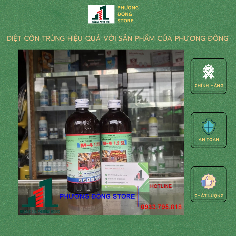 Dầu trừ mối mọt M4 (Chai 480ml)