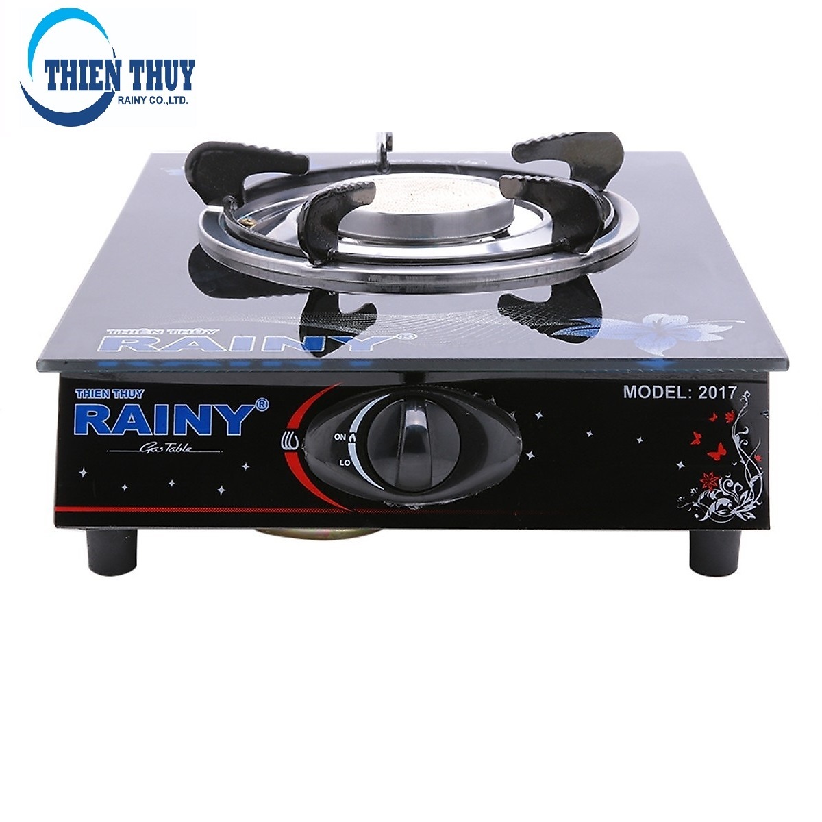 Bếp gas đơn hồng ngoại rainy mặt kiếng cường lực rn-01t