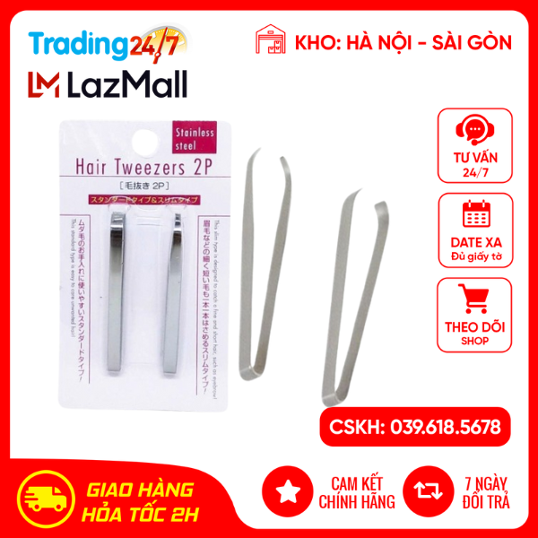 Set 2 nhíp inox Echo Nội địa Nhật Bản