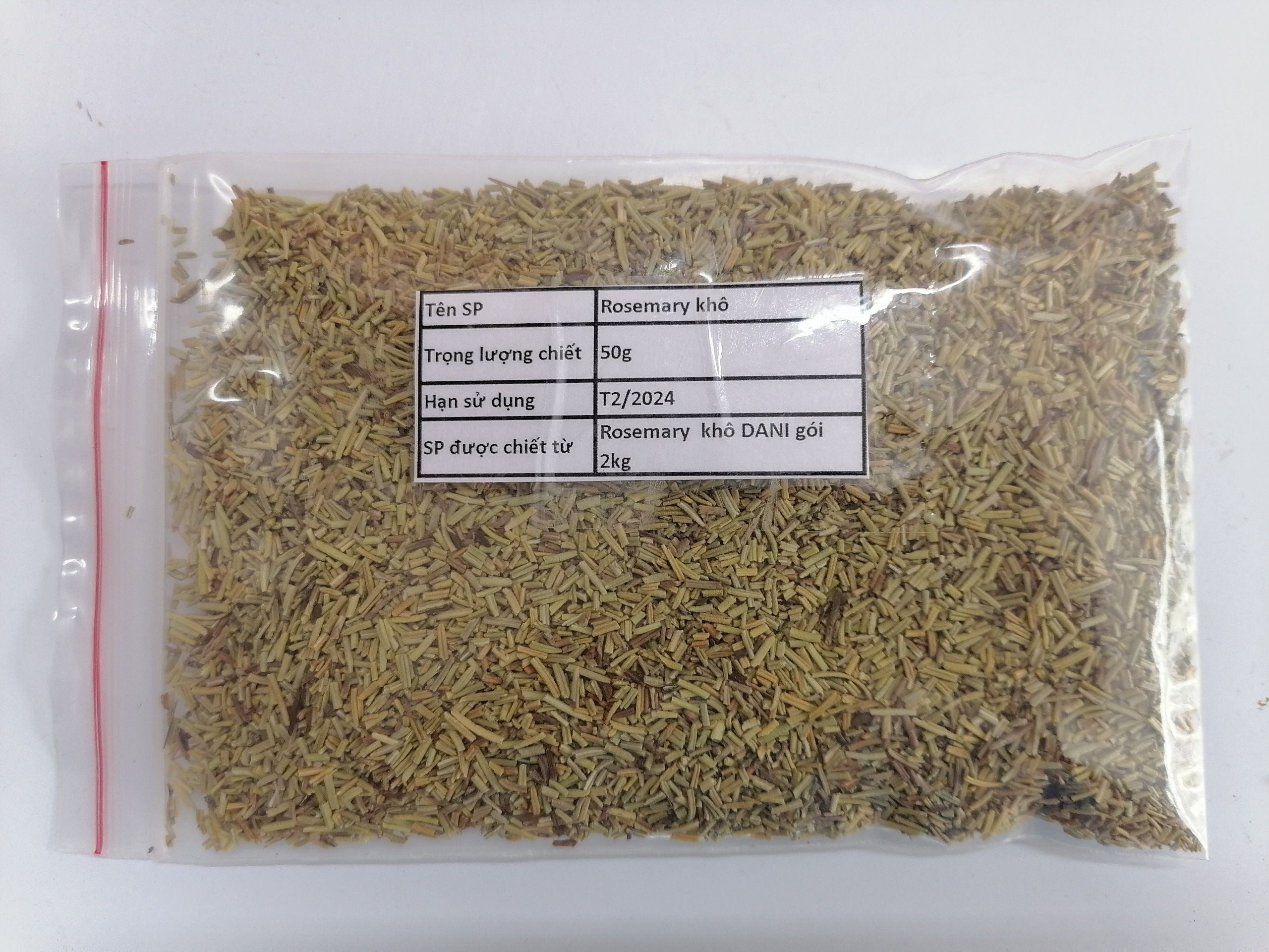 [Túi zip 50g] LÁ HƯƠNG THẢO KHÔ Rosemary Leaves