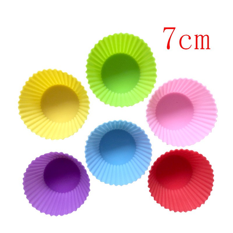 Bộ 6 Khuôn Silicon Tròn Nướng Bánh