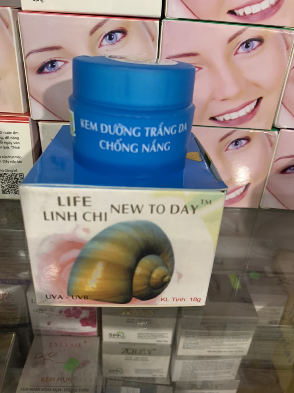 Kem linh chi new today dưỡng trắng da chống nắng - 18g