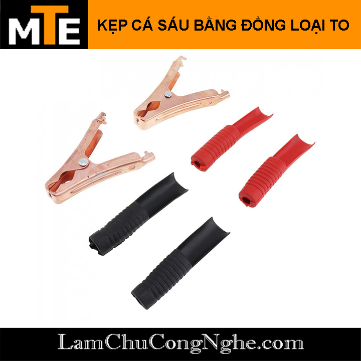 Cặp kẹp cá sấu kiểm tra bình acquy 95mm 100A