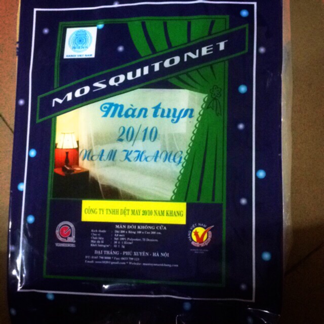 Màn Tuyn 20/10 Chính Hãng Size 1M6 1M8 2M2