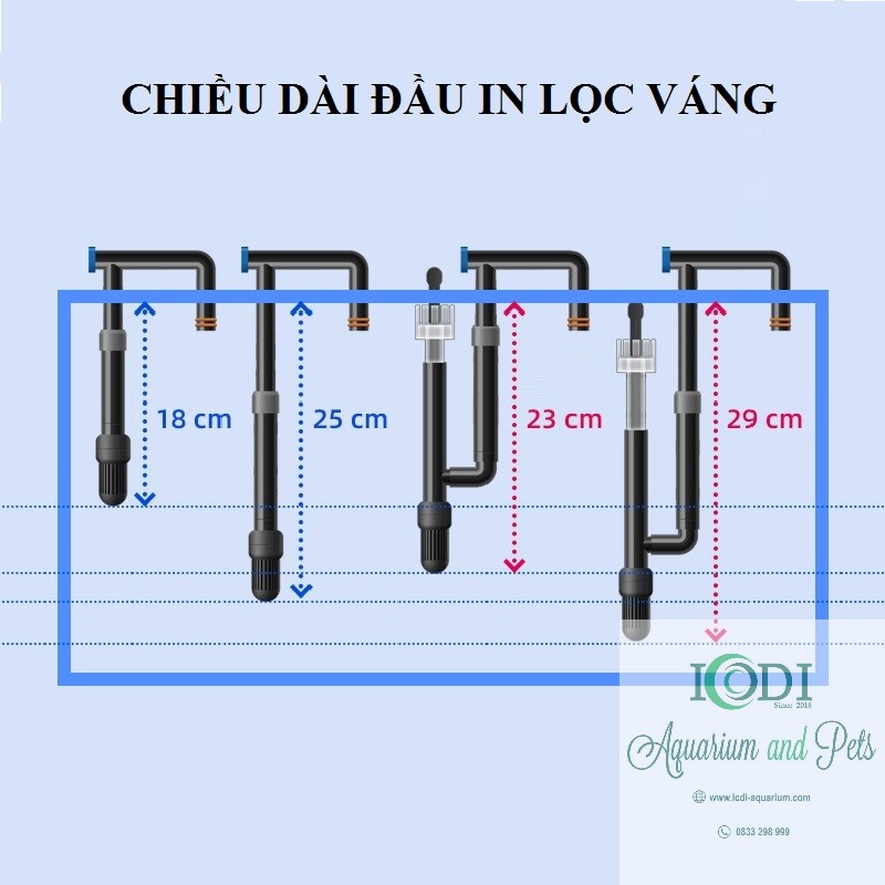 Máy Lọc Treo Mini KY Bể Cá Cảnh Bể Thuỷ Sinh
