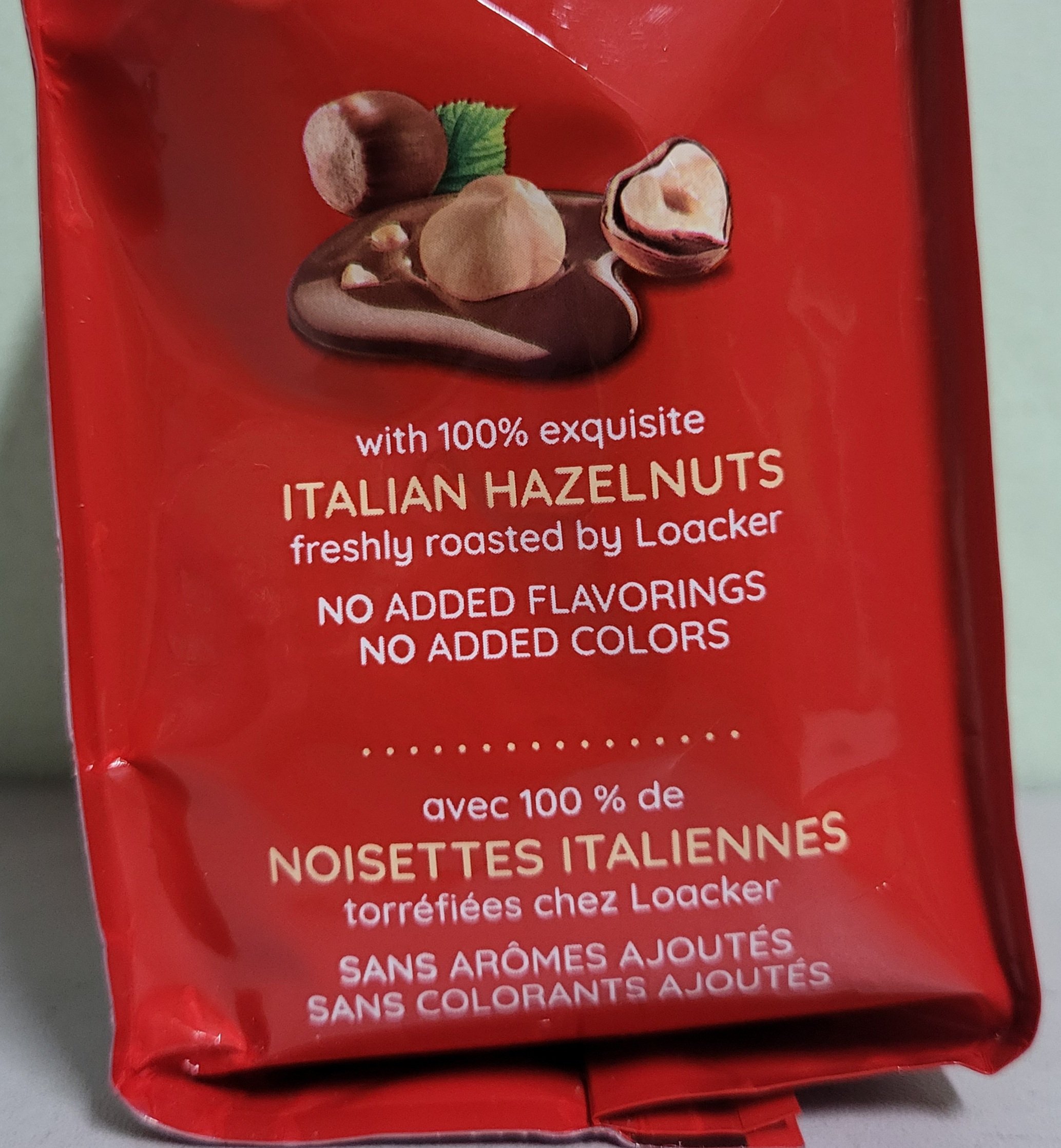 [Gói 125g – ĐỎ] BÁNH XỐP NHÂN KEM HẠT DẺ [Austria] LOACKER Quadratini Napolitaner