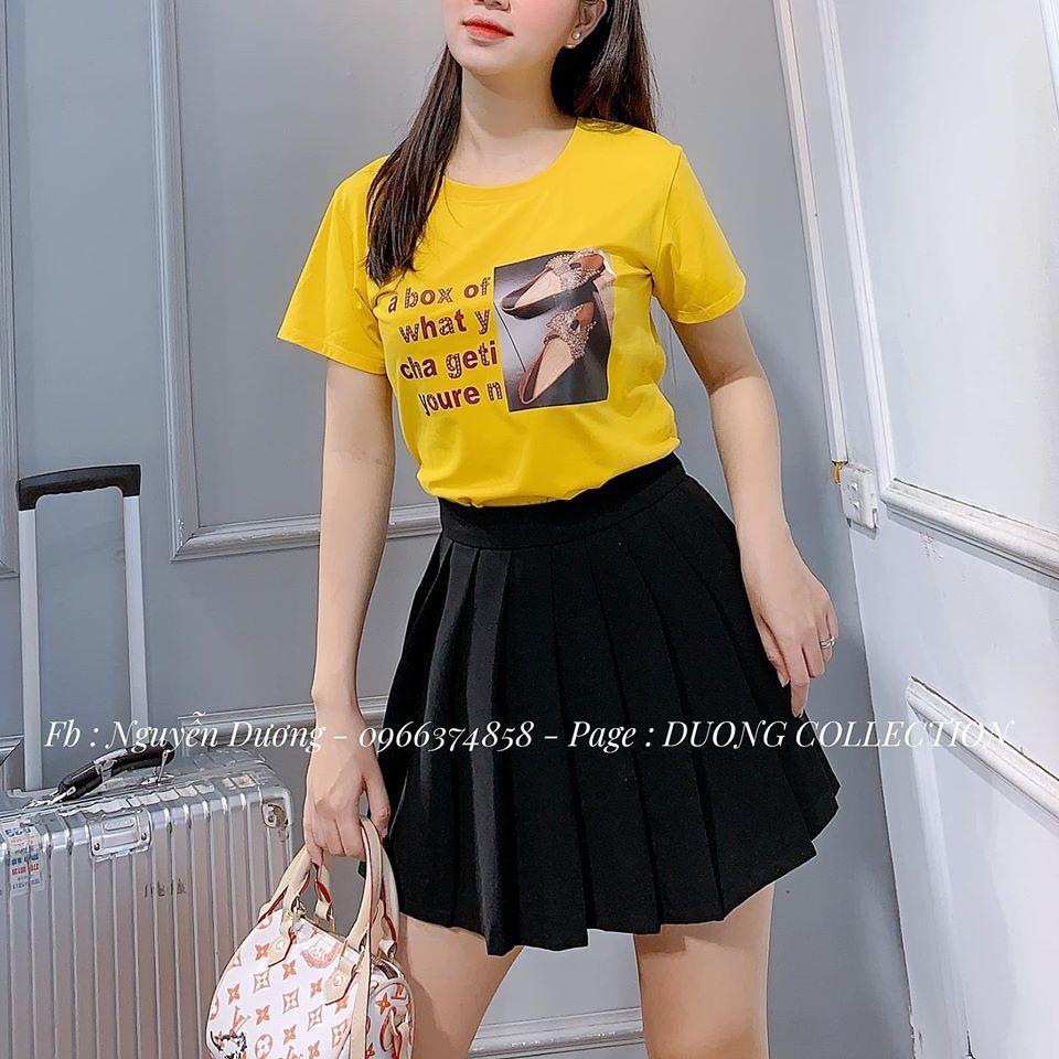 Chân váy xếp ly dáng ngắn