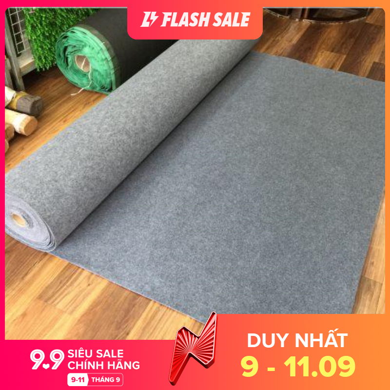 [HCM]Thảm nỉ trải sàn màu xám - 1m²