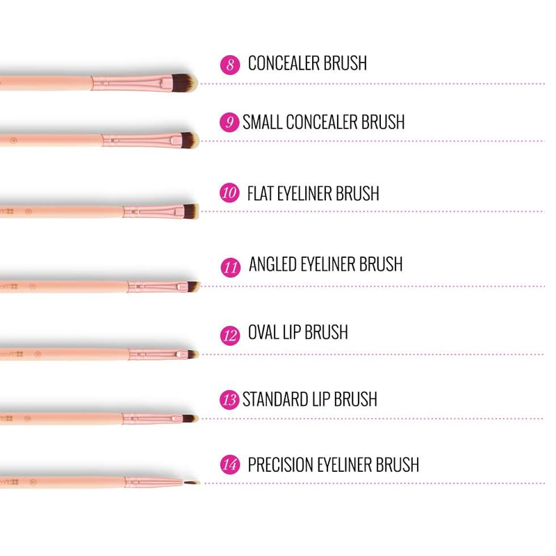 [HCM]Bộ Cọ BH Chic 14 Piece Brush Set With Bag