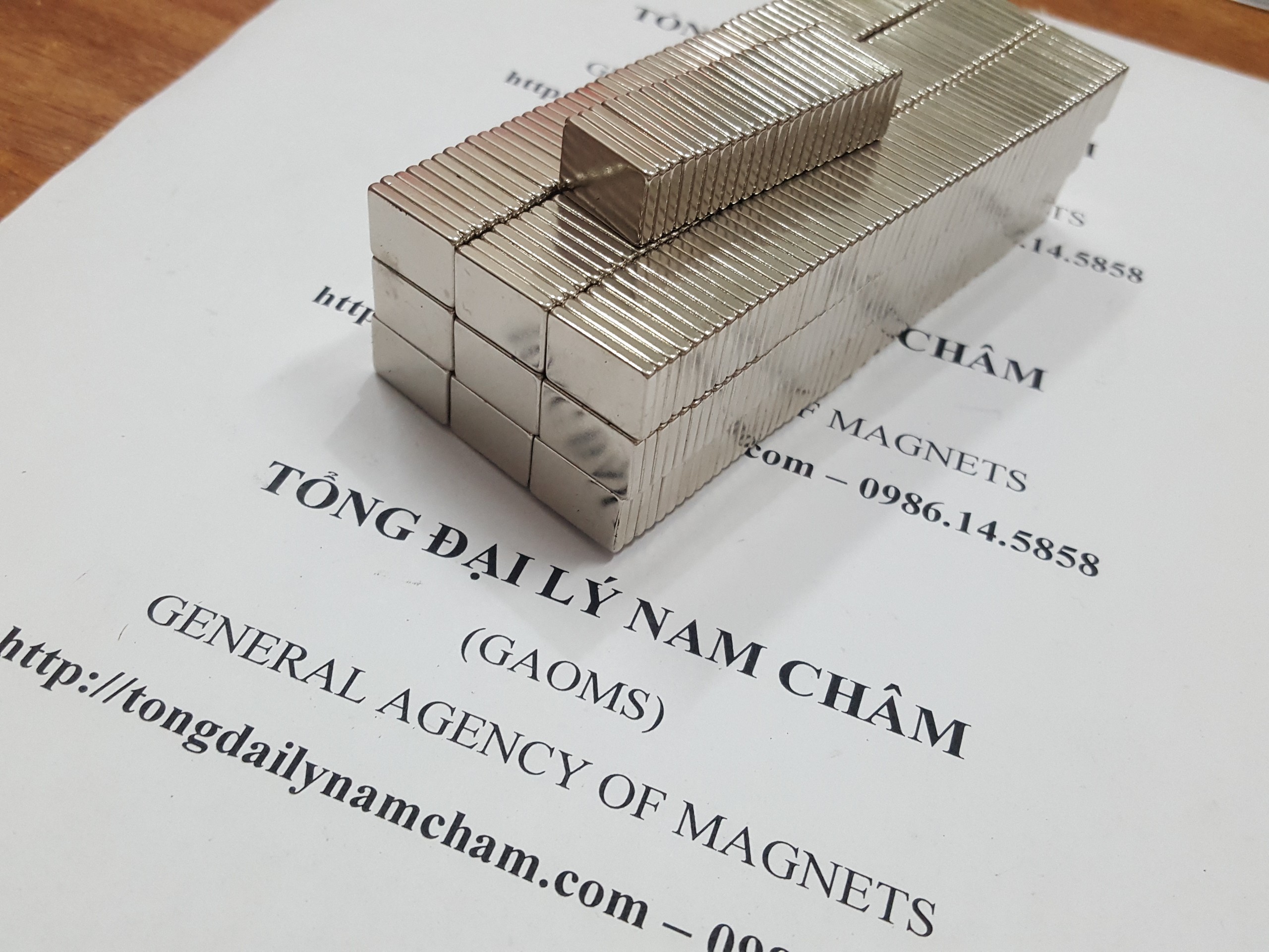 20 viên nam châm chữ nhật 15x10x2mm
