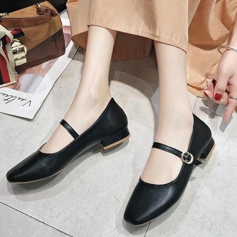 Giày nữ 3 phân QUAI NGANG sang chảnh giá rẻ
