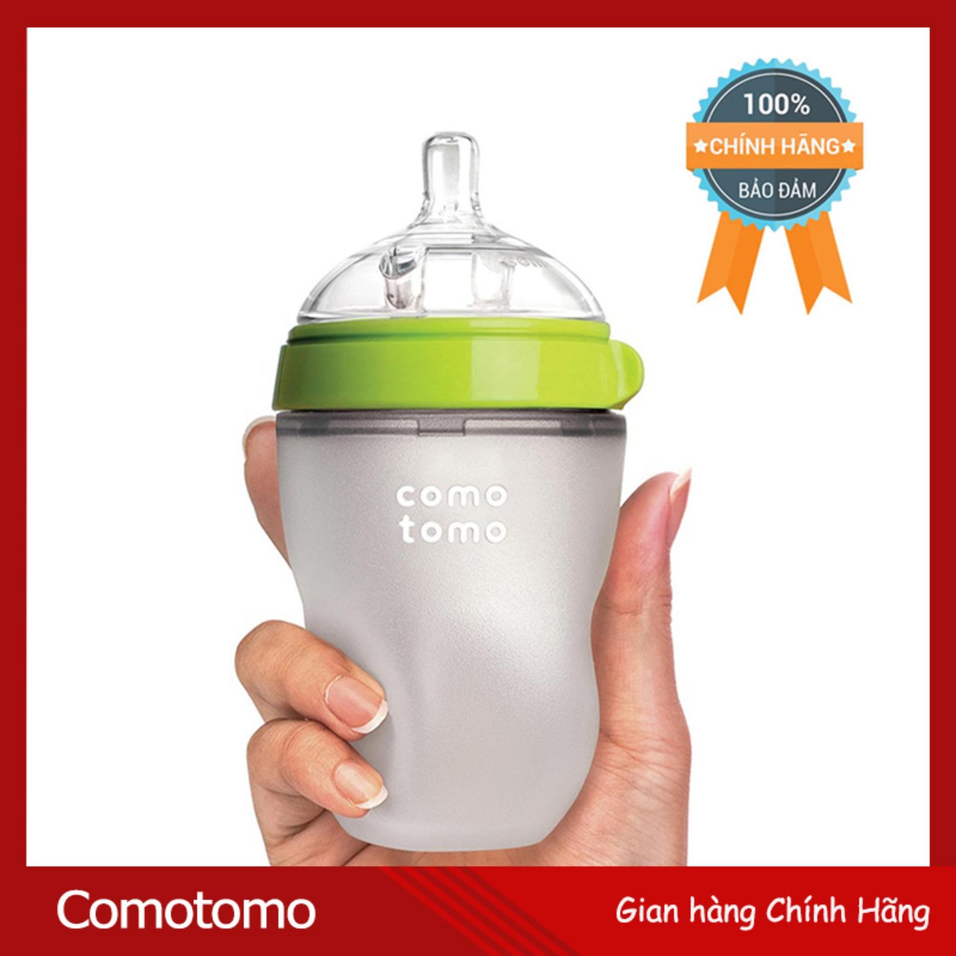 Bình sữa COMOTOMO 250ml ml Xanh (Hãng phân phối chính thức)