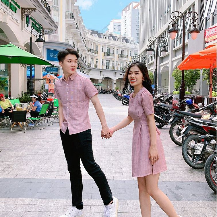 Áo sơ mi váy cặp mã smv158B