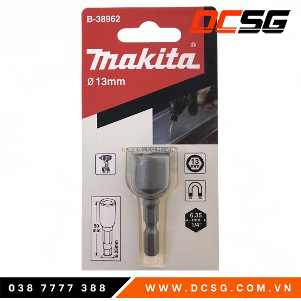 Đầu tuýp dài vặn ốc 1pc 13x50mm makita b-38962