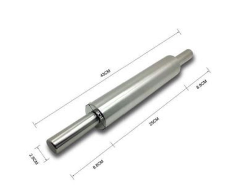 CÁN BỘT INOX DÀI 45CM, PHẦN TRỤC XOAY LĂN BỘT DÀI 25CM