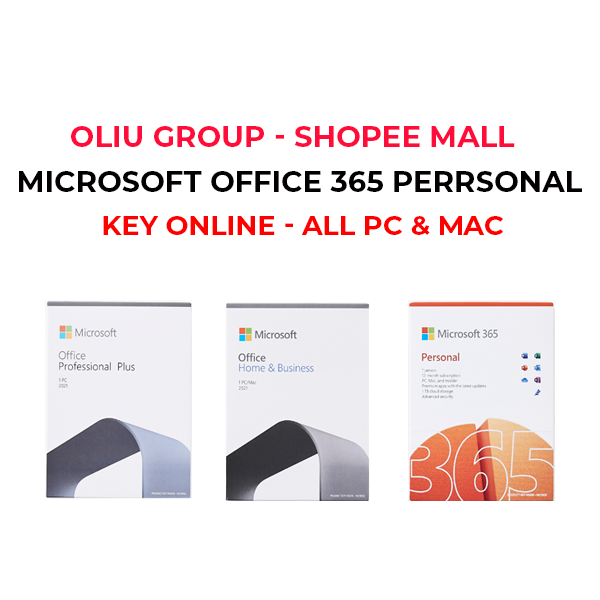 Key- online Microsoft® 365 Personal (01 năm 01 tài khoản 05 thiết bị)