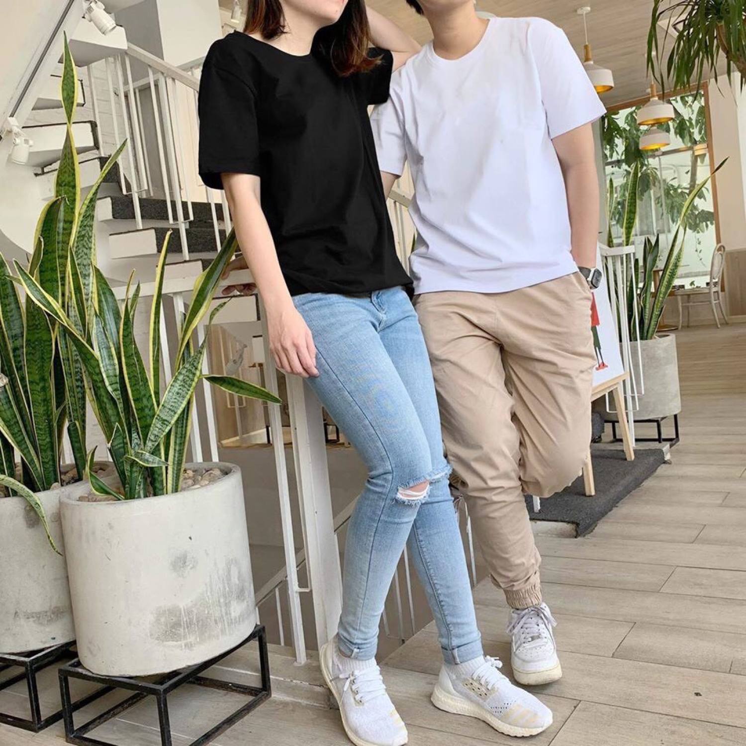 Áo thun nam nữ, áo cặp đôi,bộ đồ đôi siêu hot 2022(LUCKY SHOP)