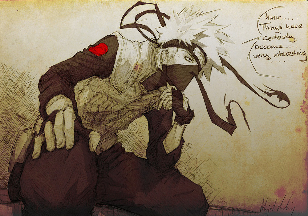 Poster A3 dán tường Anime, decal 30x42 trang trí có keo Naruto Wallpapers 2