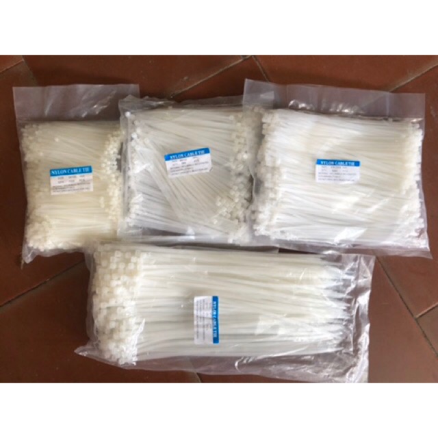 1Kg Dây Thít Nhựa Lạt Nhựa Dây Rút Nhựa. ( 100mm đến 300mm)