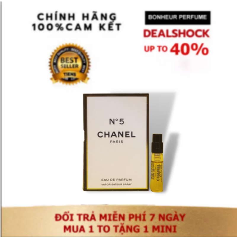 Nước Hoa Chiết Vial Chanel No5 Eau De Parfum 2ml [Nước hoa nữ chính hãng] [Bao test]