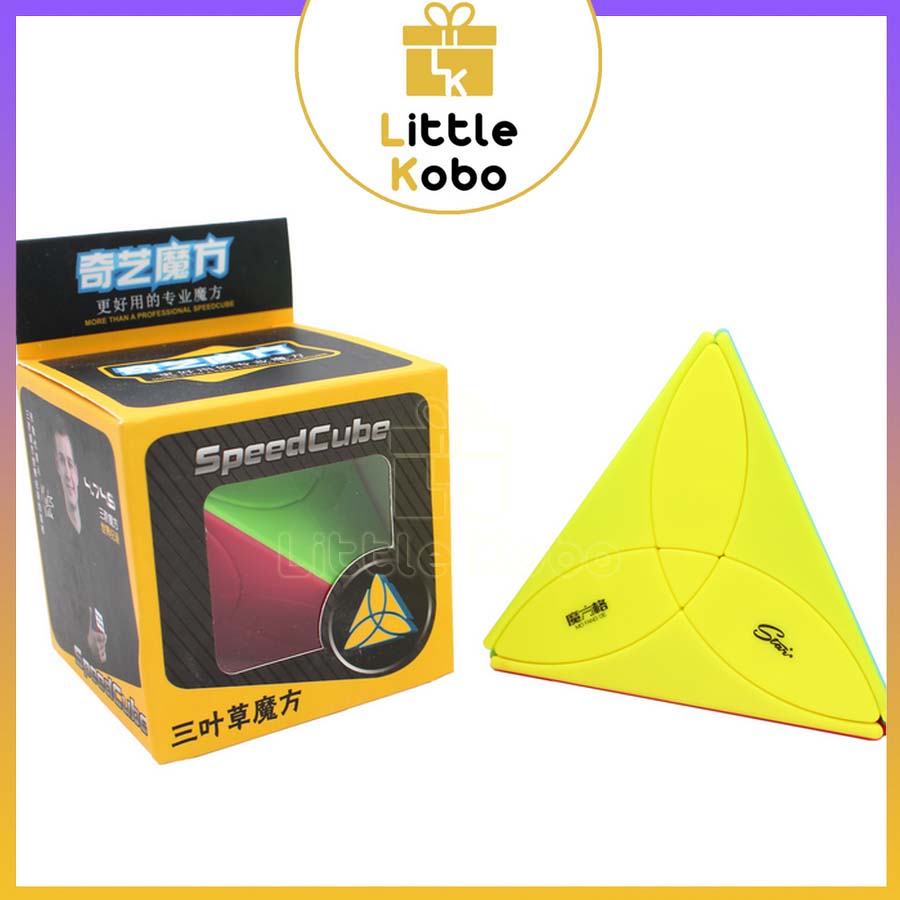 Rubik QiYi Clover Pyraminx Stickerless Rubic Biến Thể Tam Giác Đồ Chơi Trí Tuệ Trẻ Em Phát Triển Tư Duy - Little Kobo