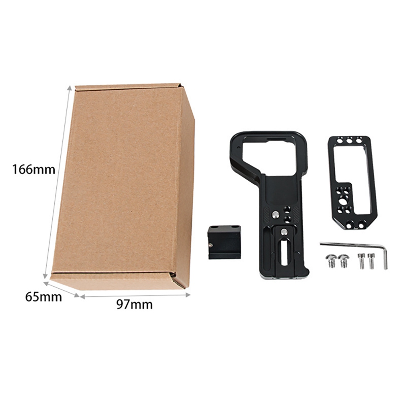 A7R4 A7M4 Stretchable Adjustable Quick Release L Plate/Bracket Hand Grip with Hot Shoe for Sony A7RIV A7MIV Camera RRS