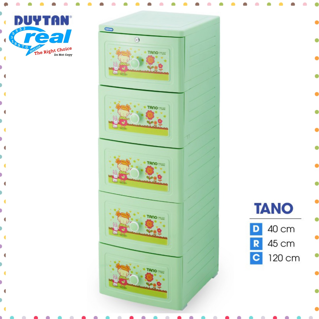 [HCM]Tủ nhựa duy tân TANO 5 Tầng , Có Bánh Xe Di Chuyển Tiện Lợi