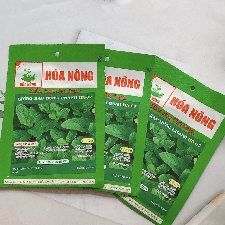 Hạt giống HN Giống húng chanh gói 0.2gr