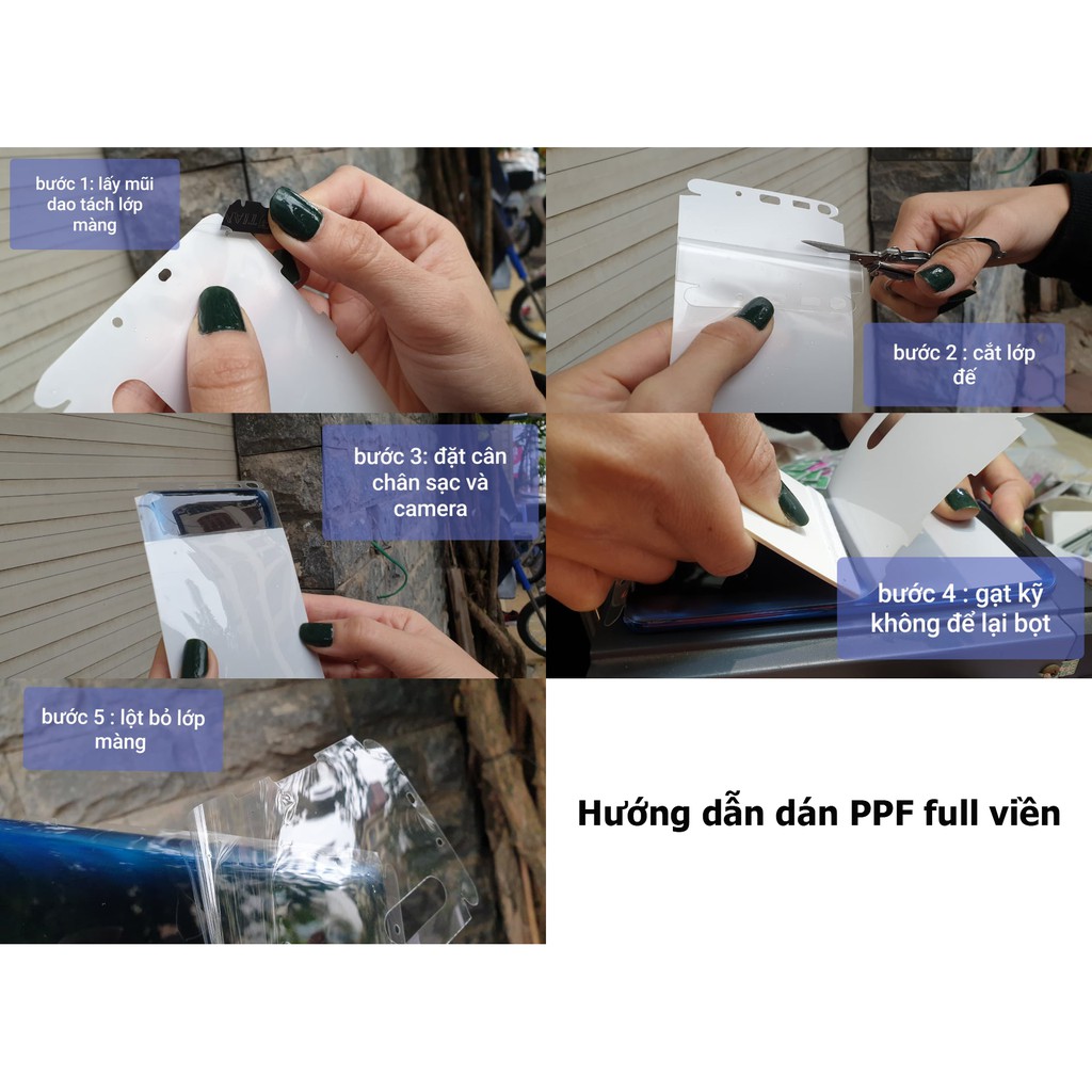 Miếng dán chống xước PPF full viền Huawei P30