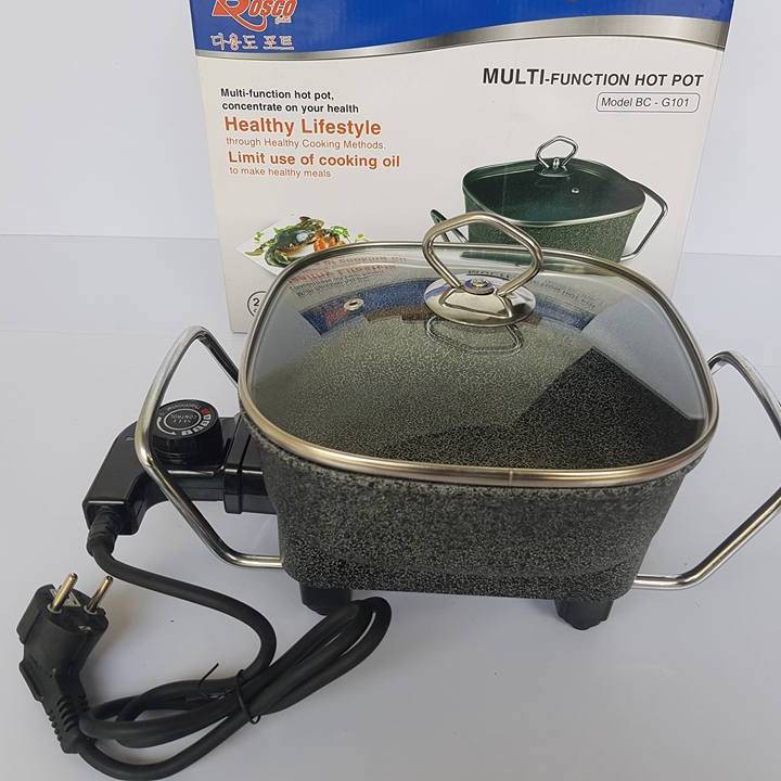 [HÀNG CHÍNH  HÃNG] CHẢO LẨU ĐIỆN VÂN ĐÁ mini BOSCO BC - G101 (2L)