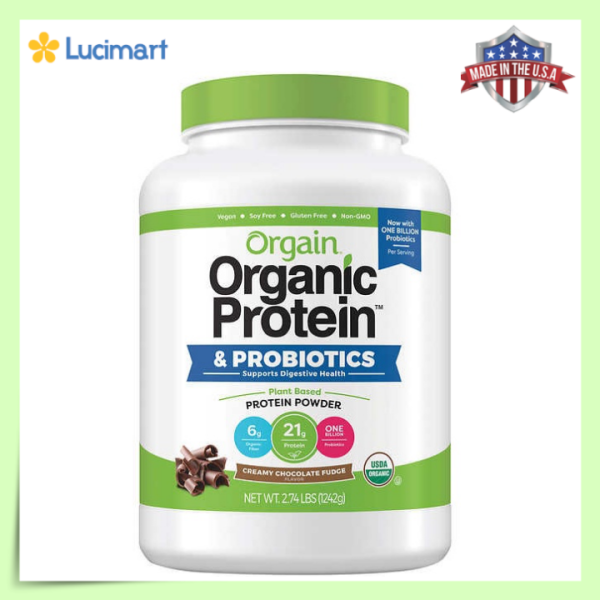 Bột đạm thực vật hữu cơ, Orgain Organic Protein Plant Based Protein Powder [Hàng Mỹ] nhập khẩu