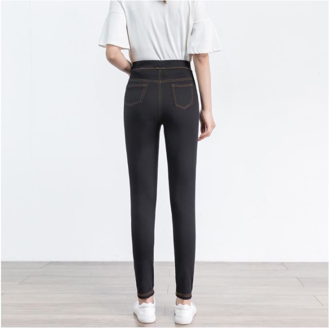 Legging giả jean quần giả bò tôn dáng siêu xinh chất liệu cotton co giãn 4 chiều loại 1