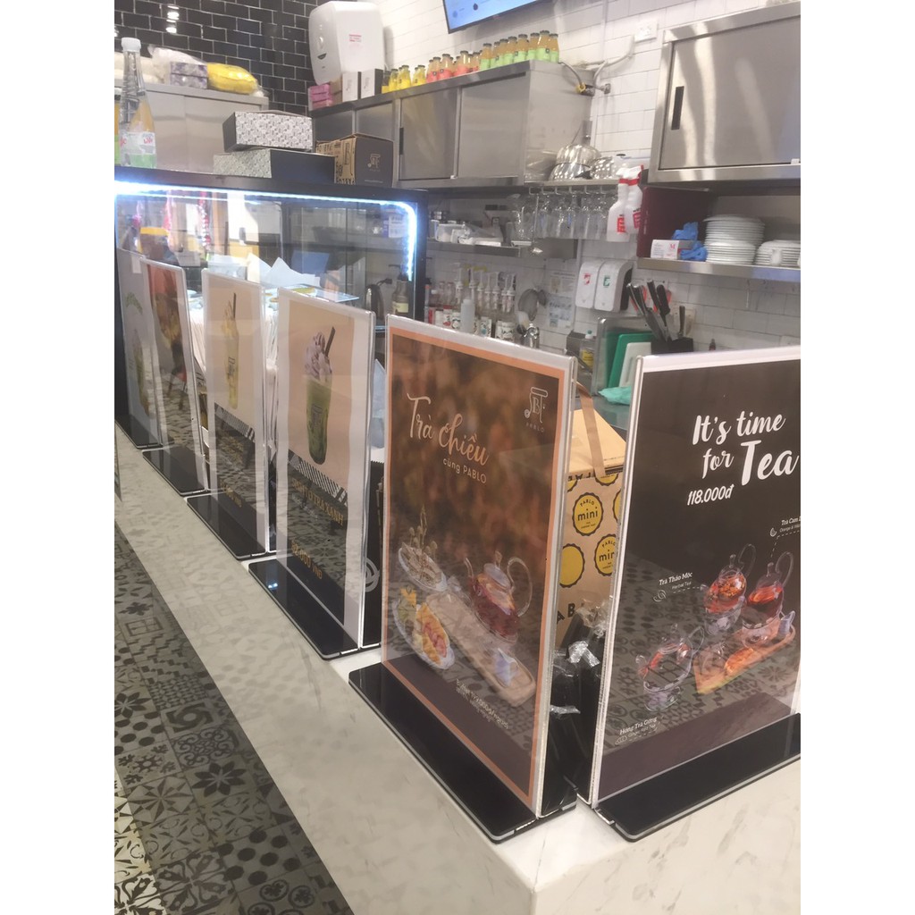 Menu Mica/Kệ Mica A4/A5 Hàng Đẹp