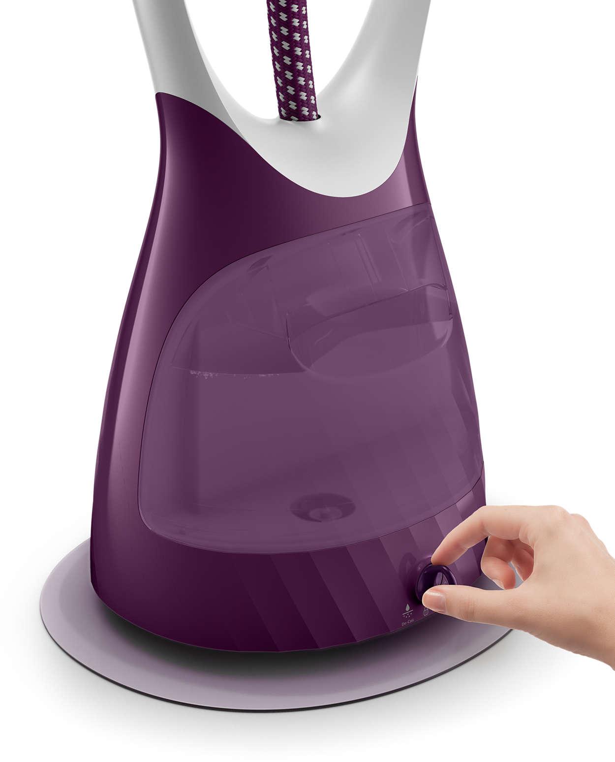 Bàn ủi hơi nước đứng ComfortTouch Plus Philips GC558 2000W (Trắng phối tím)