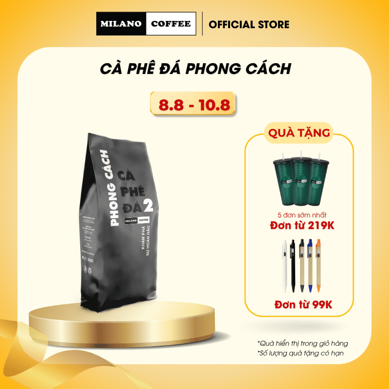 Cà phê Milano loại cà phê Đá 2 Phong Cách 250g