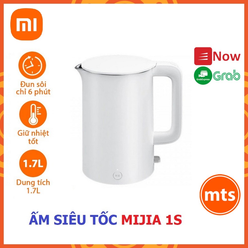 Ấm đun nước siêu tốc thông minh Xiaomi MIjia Kettle 1S MJDSH03YM cao cấp chính hãng - Minh Tín Shop