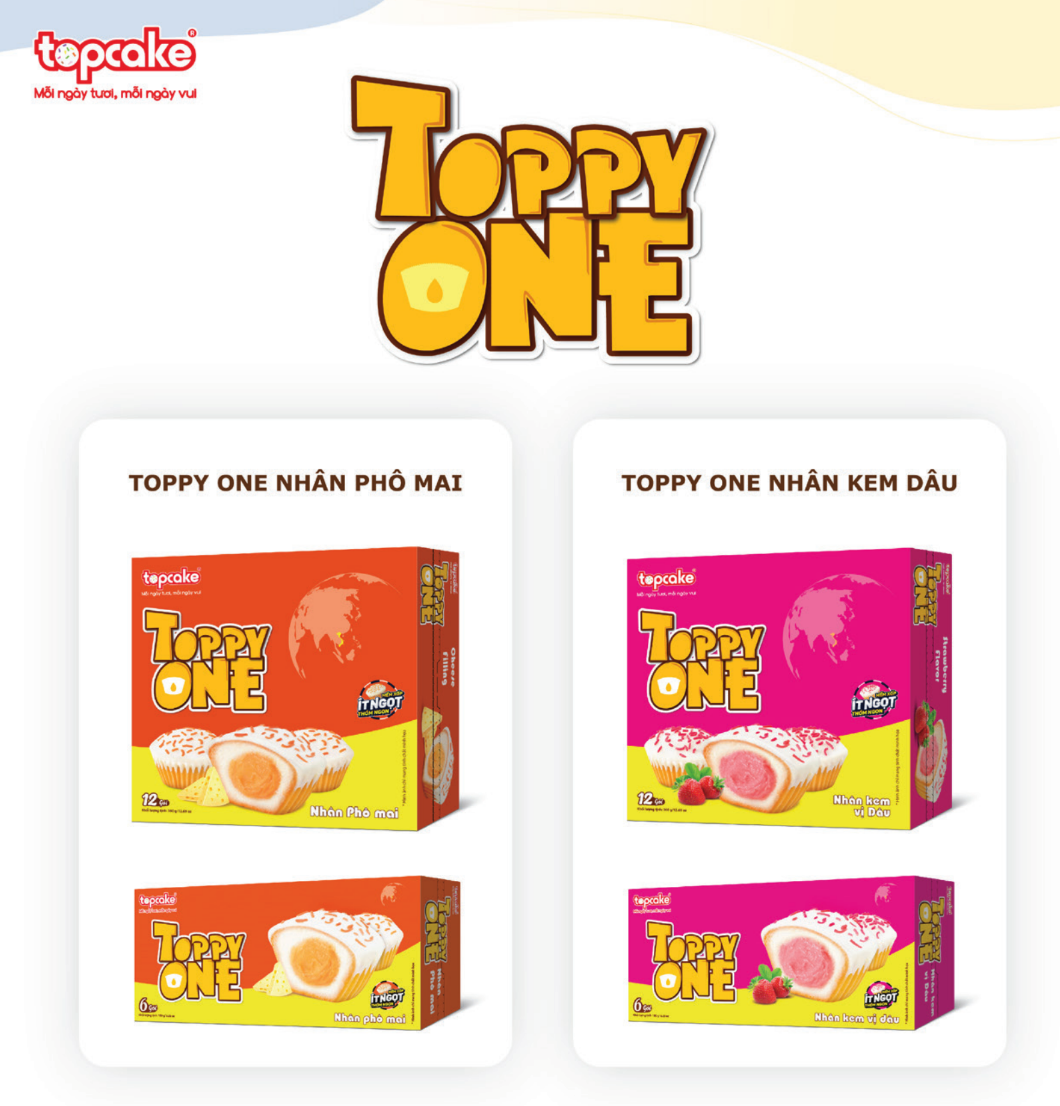 Bánh cupcake TOPPY ONE - Nhân kem phô mai