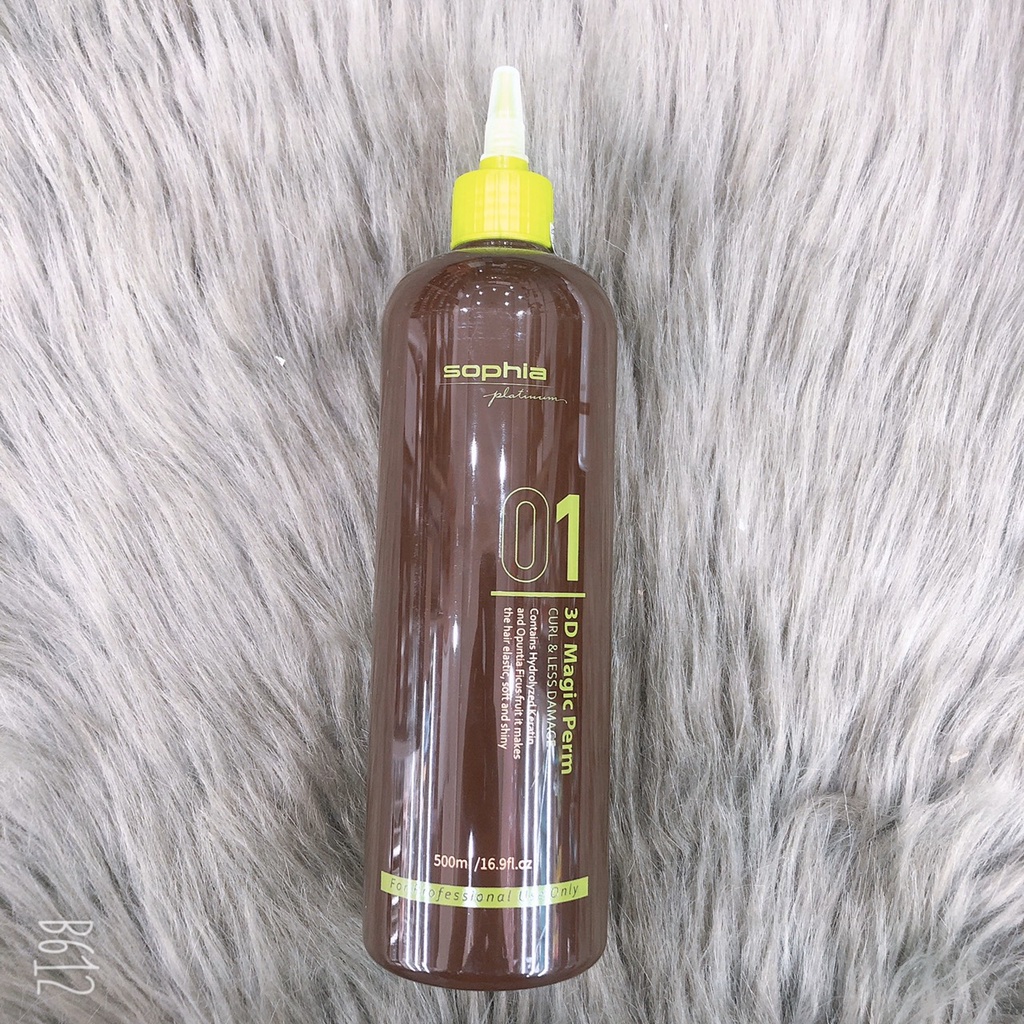 Retail 1 bottle of 3D SOPHIA Obsidian Korean hair curler for healthy hair 500ml