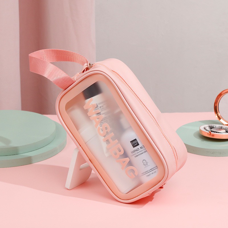 Túi đựng mỹ phẩm washbag 3 size 3 màu đựng đồ trang điểm đồ cá nhân chống thấm nước DOVOHA TCN01