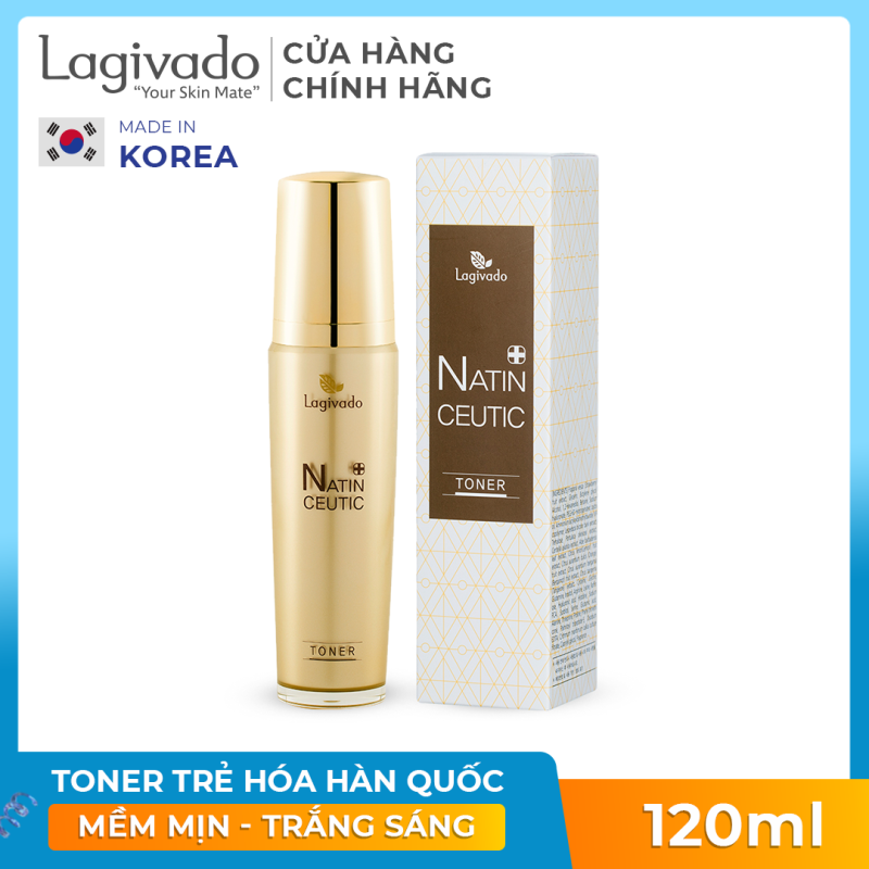 Nước hoa hồng trẻ hoá da HÀN QUỐC LAGIVADO NATIN CEUTIC TONER 120 ml