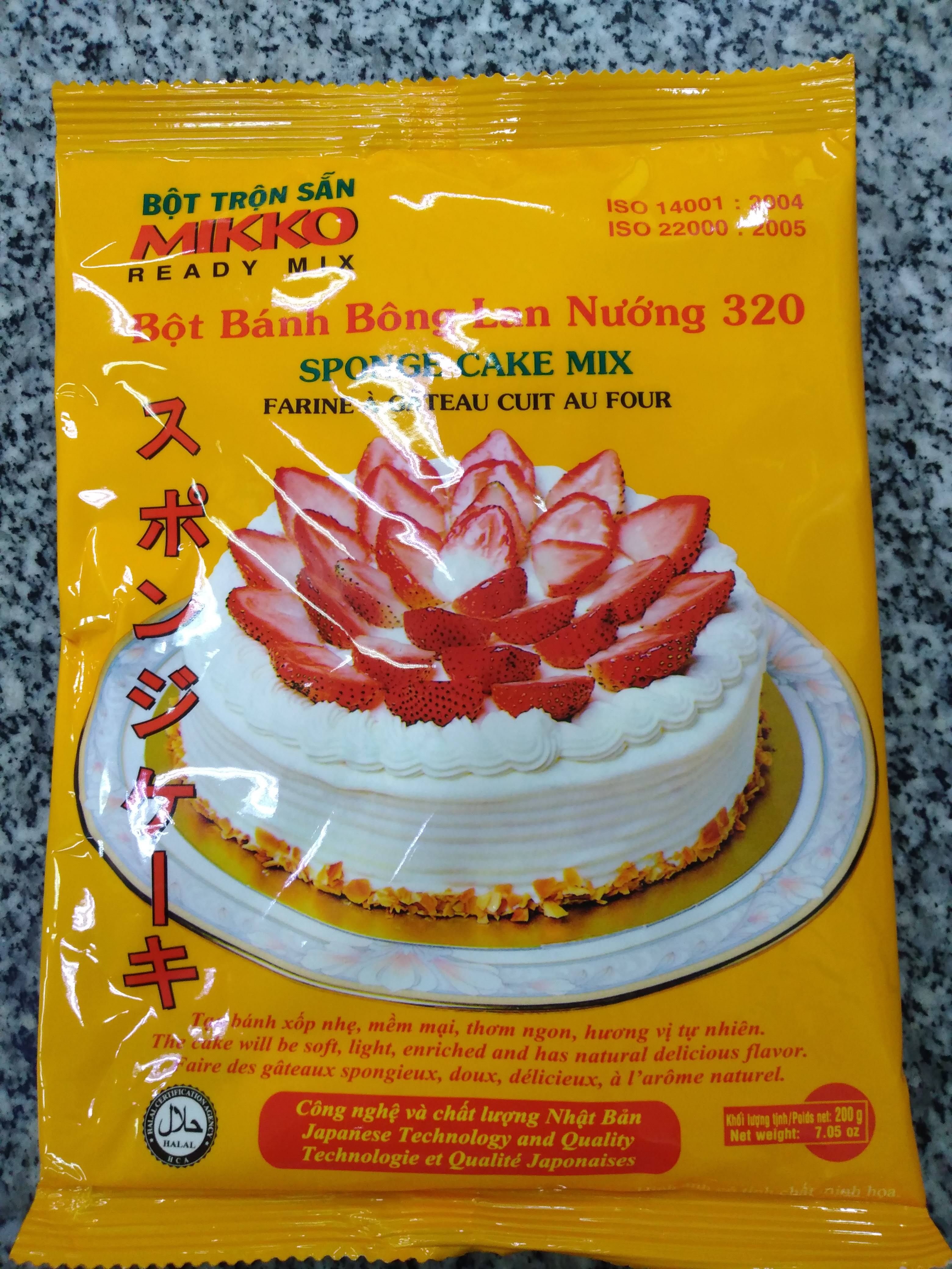 MIKKO - Bột bánh bông lan nướng 320
