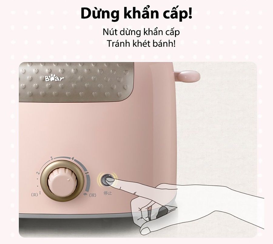 [99 điểm] Máy nướng bánh mì Bear DSL-601 - Bản Quốc tế