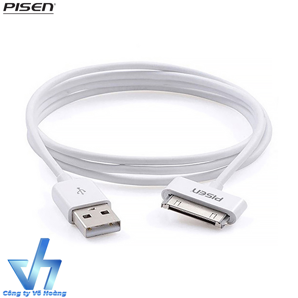 Cáp sạc Pisen dành cho iPhone 4 (Trắng)