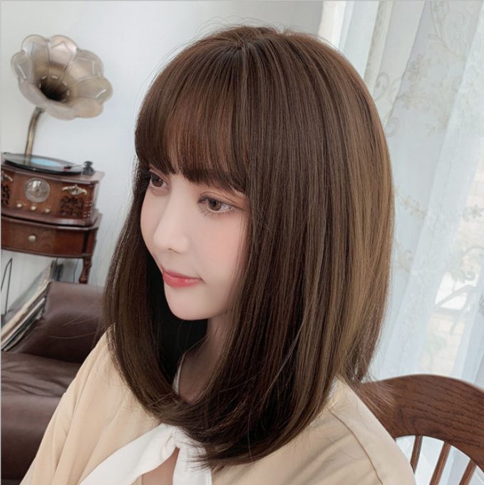 [TẶNG LƯỚI] Tóc giả nữ nguyên đầu dáng lửng - TG34