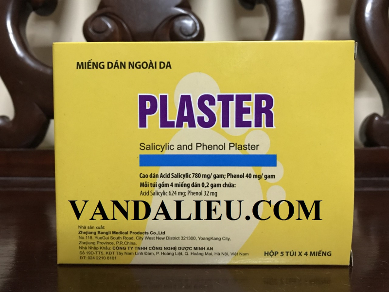 Miếng dán mụn cóc PLASTER ( 5 TÚI 4 MIẾNG )
